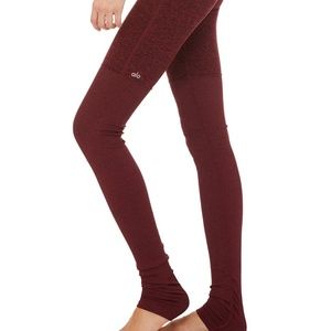 Alo Yoga Goddess Legging in Dark Cherry